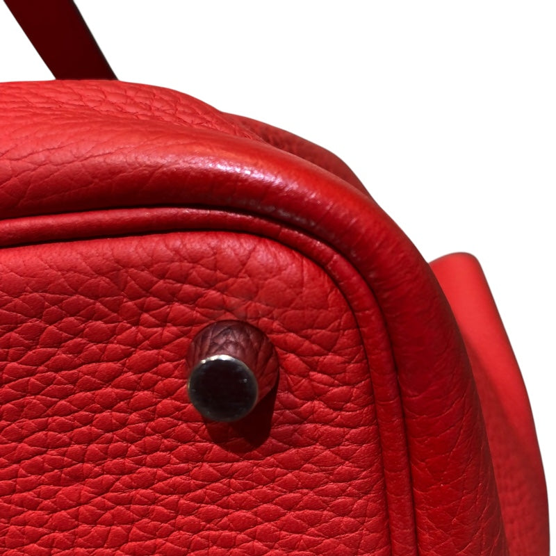 エルメス HERMES ピコタンロックPM X刻 ルージュトマト　シルバー金具 トリヨン レディース ハンドバッグ