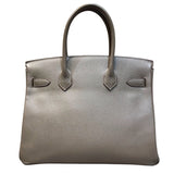エルメス HERMES バーキン30 エプソン Z刻印 エトゥープ ゴールド金具 レディース ハンドバッグ