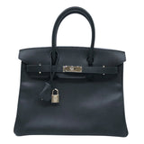 エルメス HERMES バーキン30 □I刻 ブラック　SV金具 エプソン レディース ハンドバッグ