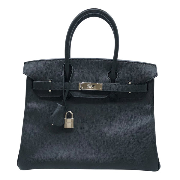 エルメス HERMES バーキン30 □I刻 ブラック　SV金具 エプソン レディース ハンドバッグ