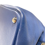 エルメス HERMES ボリード45 □K刻印　(2007年製) ブルー　シルバー金具 トリヨンクレマンス メンズ ハンドバッグ