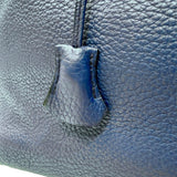 エルメス HERMES ボリード45 □K刻印　(2007年製) ブルー　シルバー金具 トリヨンクレマンス メンズ ハンドバッグ