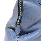 エルメス HERMES ボリード45 □K刻印　(2007年製) ブルー　シルバー金具 トリヨンクレマンス メンズ ハンドバッグ