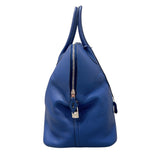 エルメス HERMES ボリード45 □K刻印　(2007年製) ブルー　シルバー金具 トリヨンクレマンス メンズ ハンドバッグ