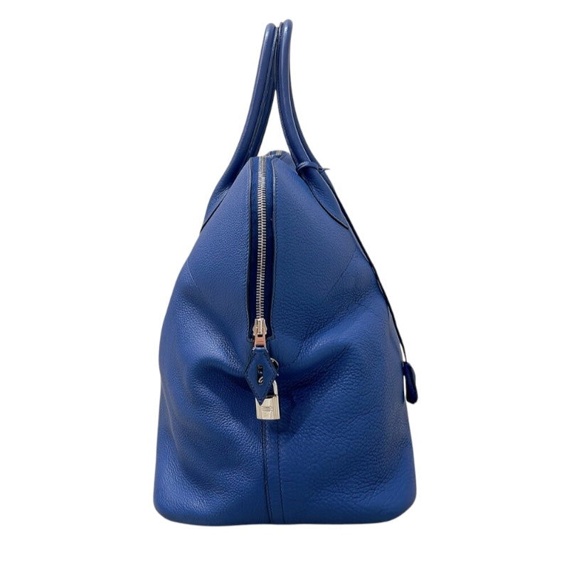 エルメス HERMES ボリード45 □K刻印　(2007年製) ブルー　シルバー金具 トリヨンクレマンス メンズ ハンドバッグ