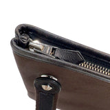 エルメス HERMES ミセスヒッピー □I刻印　(2005年製) ブラウン/ブラック　シルバー金具 トワル レディース ショルダーバッグ