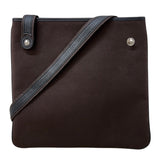 エルメス HERMES ミセスヒッピー □I刻印　(2005年製) ブラウン/ブラック　シルバー金具 トワル レディース ショルダーバッグ