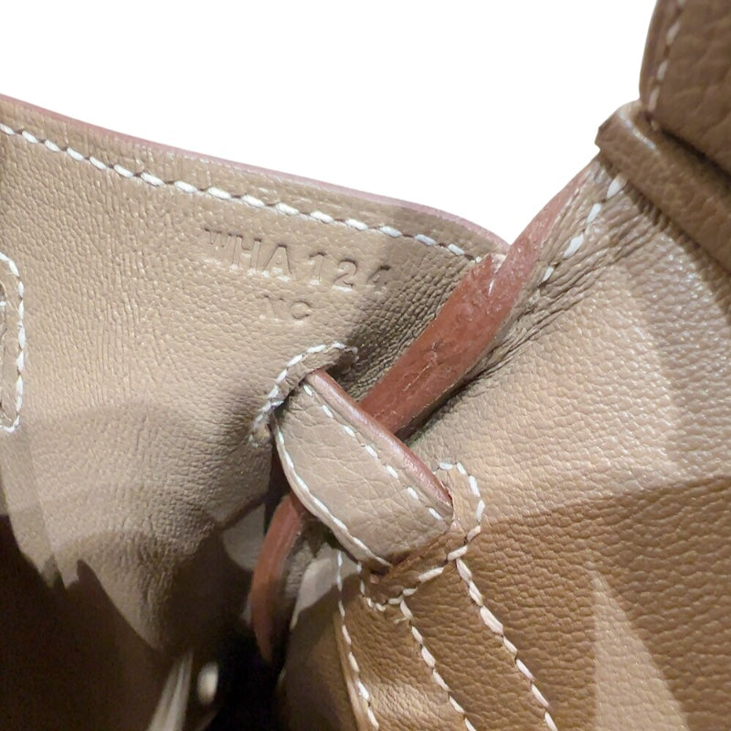 エルメス HERMES バーキン25 W刻印　(2024年製) エトゥープ　シルバー金具 トゴ レディース ハンドバッグ