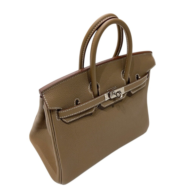 エルメス HERMES バーキン25 W刻印　(2024年製) エトゥープ　シルバー金具 トゴ レディース ハンドバッグ