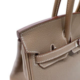 エルメス HERMES バーキン25 W刻印　(2024年製) エトゥープ　シルバー金具 トゴ レディース ハンドバッグ