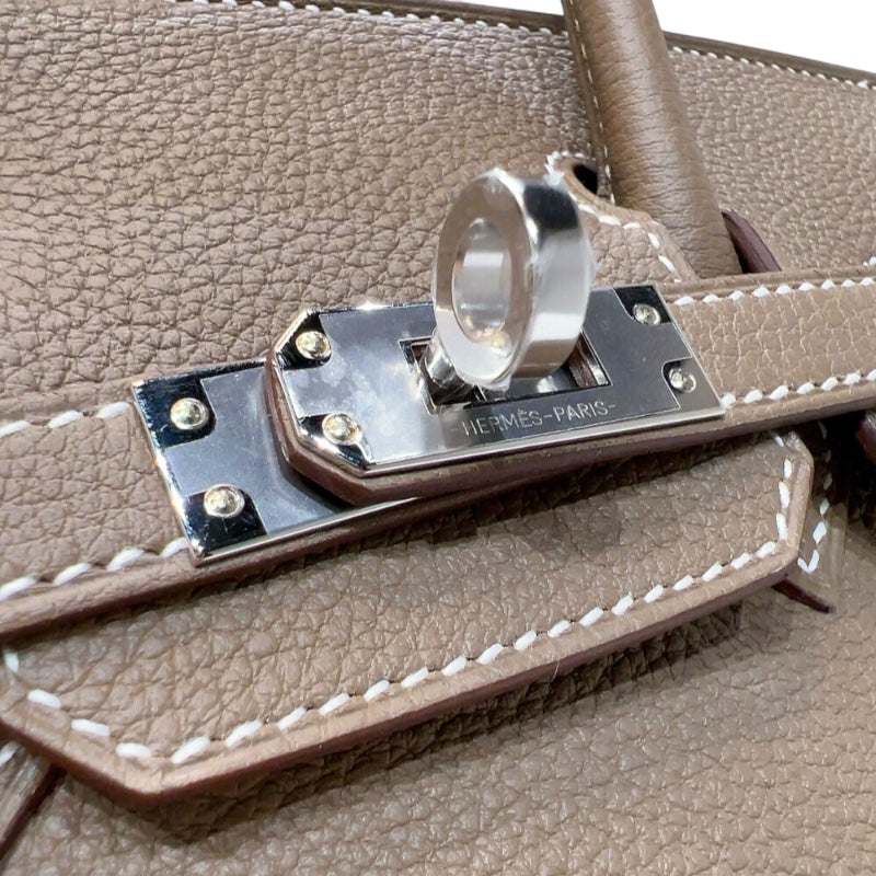 エルメス HERMES バーキン25 W刻印　(2024年製) エトゥープ　シルバー金具 トゴ レディース ハンドバッグ
