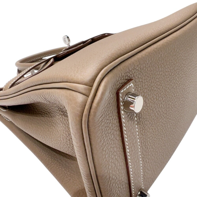 エルメス HERMES バーキン25 W刻印　(2024年製) エトゥープ　シルバー金具 トゴ レディース ハンドバッグ