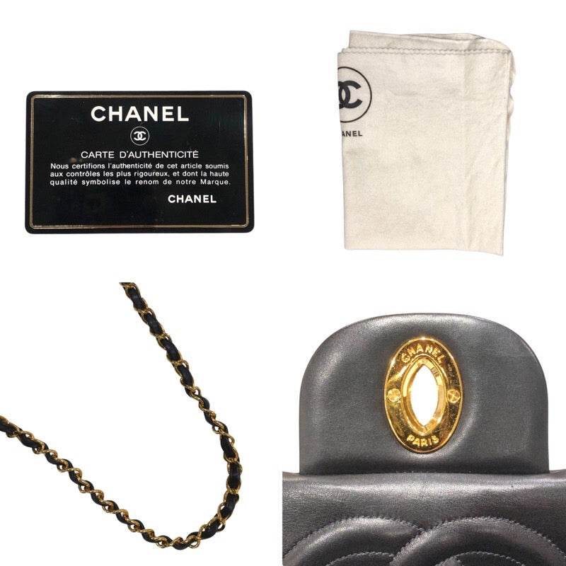 シャネル CHANEL デカマトラッセ34 A01094 ブラック　ゴールド金具 ラムスキン レディース ショルダーバッグ