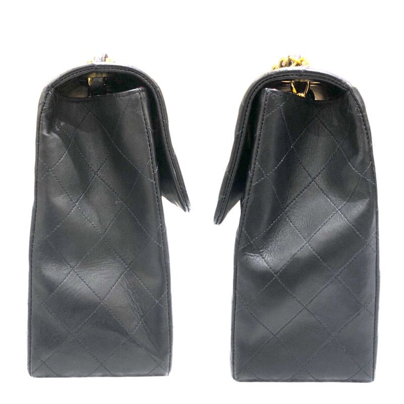 シャネル CHANEL デカマトラッセ34 A01094 ブラック　ゴールド金具 ラムスキン レディース ショルダーバッグ