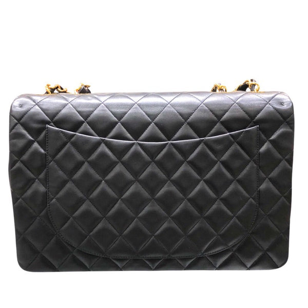 シャネル CHANEL デカマトラッセ34 A01094 ブラック　ゴールド金具 ラムスキン レディース ショルダーバッグ