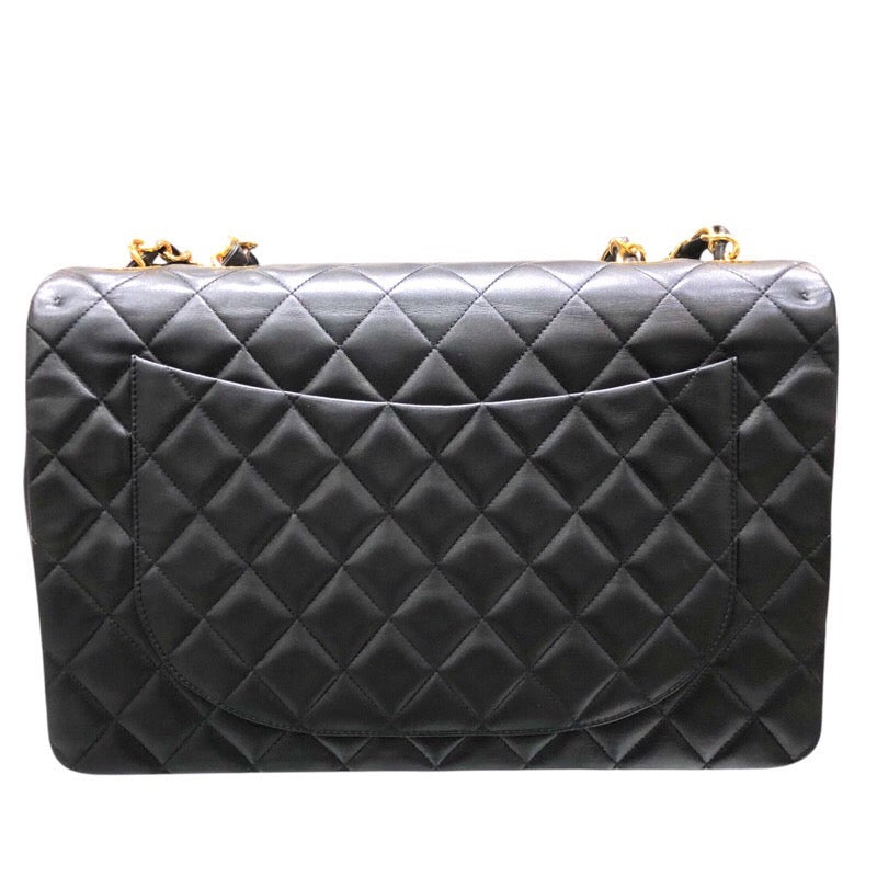シャネル CHANEL デカマトラッセ34 A01094 ブラック　ゴールド金具 ラムスキン レディース ショルダーバッグ