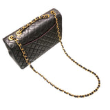 シャネル CHANEL デカマトラッセ34 A01094 ブラック　ゴールド金具 ラムスキン レディース ショルダーバッグ