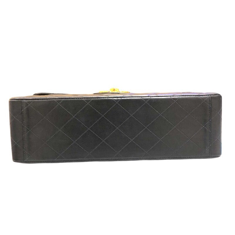 シャネル CHANEL デカマトラッセ34 A01094 ブラック　ゴールド金具 ラムスキン レディース ショルダーバッグ