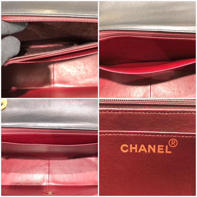 シャネル CHANEL デカマトラッセ34 A01094 ブラック　ゴールド金具 ラムスキン レディース ショルダーバッグ