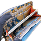 エルメス HERMES アザップロングシルクイン Z刻 ブループリュム エプソン レディース 長財布