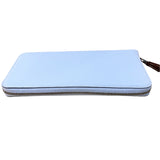 エルメス HERMES アザップロングシルクイン Z刻 ブループリュム エプソン レディース 長財布