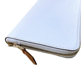 エルメス HERMES アザップロングシルクイン Z刻 ブループリュム エプソン レディース 長財布