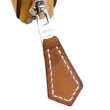 エルメス HERMES アザップロングシルクイン W刻 キャラメル・ニューブルージーン シルバー金具 エバーカラー レディース 長財布