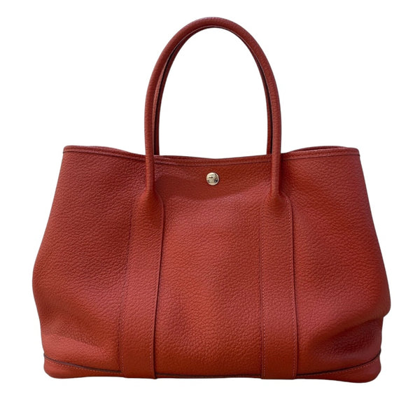 エルメス HERMES ガーデンパーティPM R刻 ルージュベネチアン ネゴンダ レディース ハンドバッグ