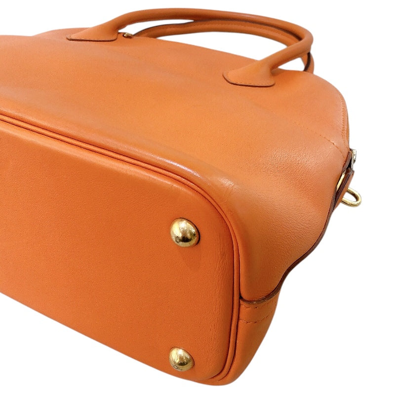 エルメス HERMES ボリード31 ▢E刻（2001年製） オレンジ ゴールド金具 ヴォーガリバー レディース ハンドバッグ