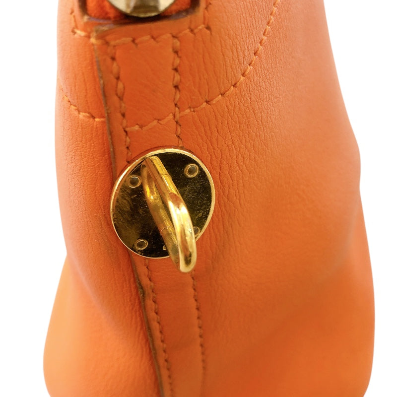 エルメス HERMES ボリード31 ▢E刻（2001年製） オレンジ ゴールド金具 ヴォーガリバー レディース ハンドバッグ