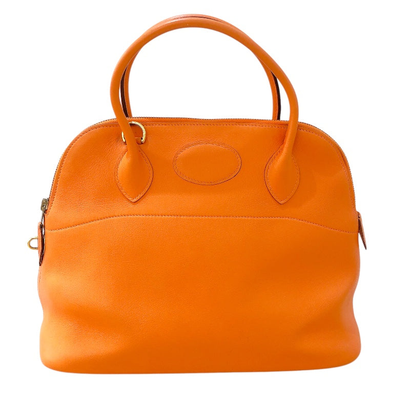エルメス HERMES ボリード31 ▢E刻（2001年製） オレンジ ゴールド金具 ヴォーガリバー レディース ハンドバッグ