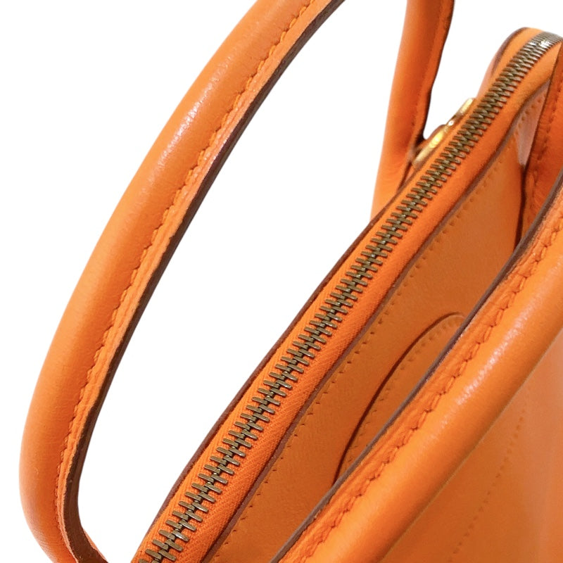 エルメス HERMES ボリード31 ▢E刻（2001年製） オレンジ ゴールド金具 ヴォーガリバー レディース ハンドバッグ