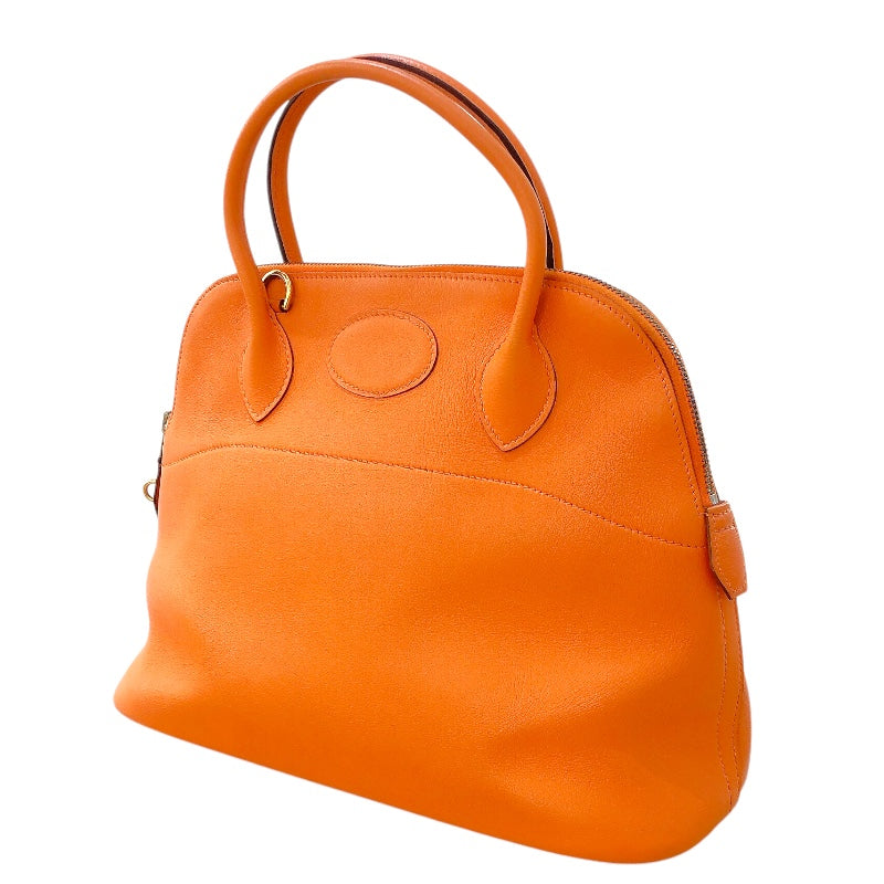 エルメス HERMES ボリード31 ▢E刻（2001年製） オレンジ ゴールド金具 ヴォーガリバー レディース ハンドバッグ