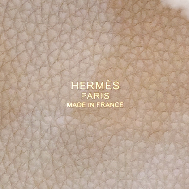 エルメス HERMES ピコタンロックPM W刻 ベージュマルファ ゴールド金具 トリヨン レディース ハンドバッグ