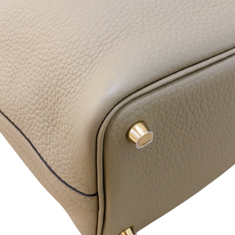 エルメス HERMES ピコタンロックPM W刻 ベージュマルファ ゴールド金具 トリヨン レディース ハンドバッグ