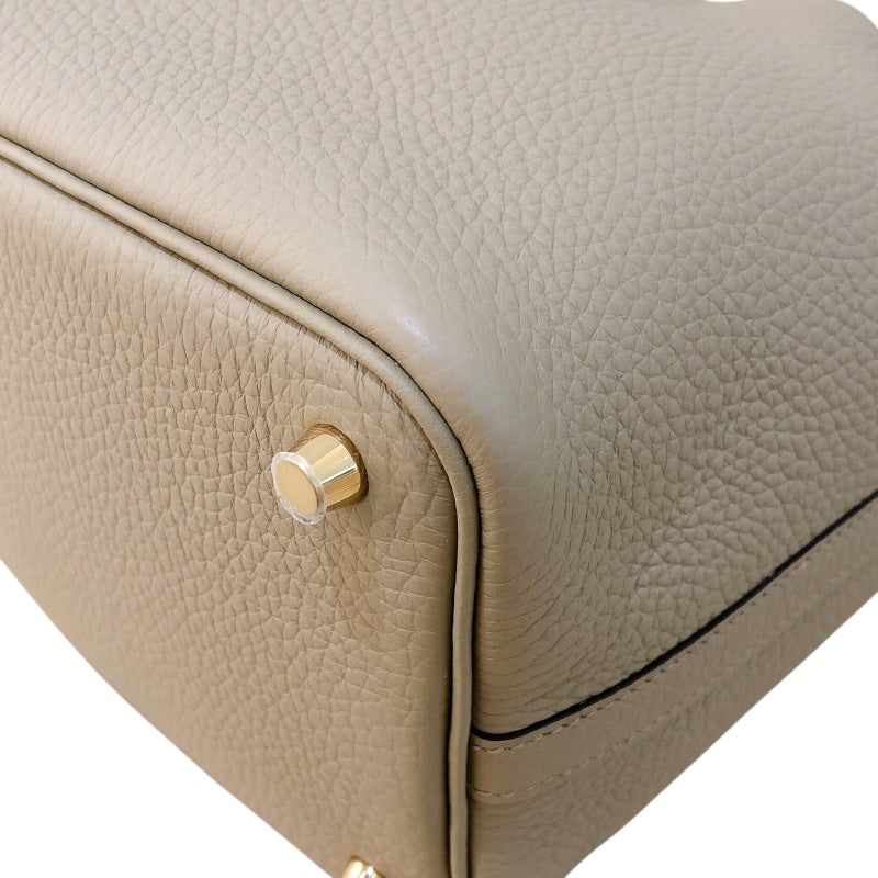 エルメス HERMES ピコタンロックPM W刻 ベージュマルファ ゴールド金具 トリヨン レディース ハンドバッグ