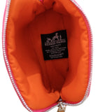 エルメス HERMES ボリードポーチミニミニ ピンク/シルバー金具 トワル レディース ポーチ