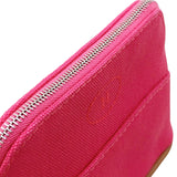 エルメス HERMES ボリードポーチミニミニ ピンク/シルバー金具 トワル レディース ポーチ