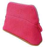 エルメス HERMES ボリードポーチミニミニ ピンク/シルバー金具 トワル レディース ポーチ