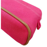 エルメス HERMES ボリードポーチミニミニ ピンク/シルバー金具 トワル レディース ポーチ