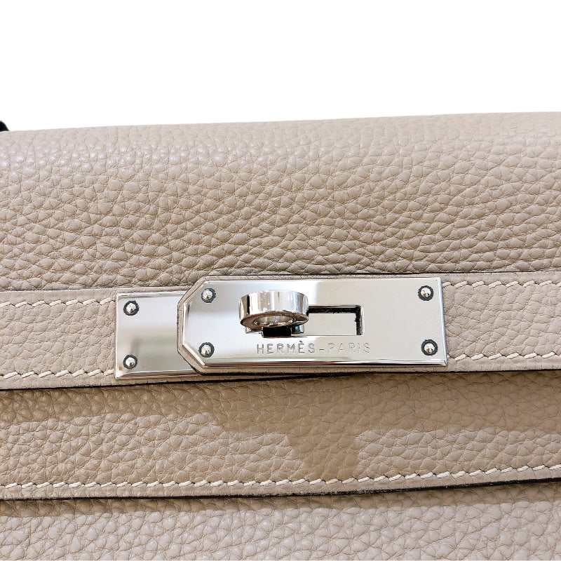 エルメス HERMES ケリー35 内縫い □I刻 トゥルティエールグレー/SV金具 トゴ レディース ハンドバッグ