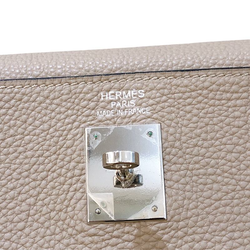 エルメス HERMES ケリー35 内縫い □I刻 トゥルティエールグレー/SV金具 トゴ レディース ハンドバッグ