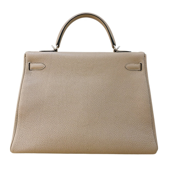 エルメス HERMES ケリー35 内縫い □I刻 トゥルティエールグレー/SV金具 トゴ レディース ハンドバッグ