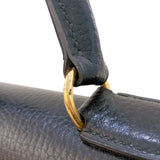エルメス HERMES ケリー32 外縫い 〇R刻 ブラック/GD金具 アルデンヌ レディース ハンドバッグ