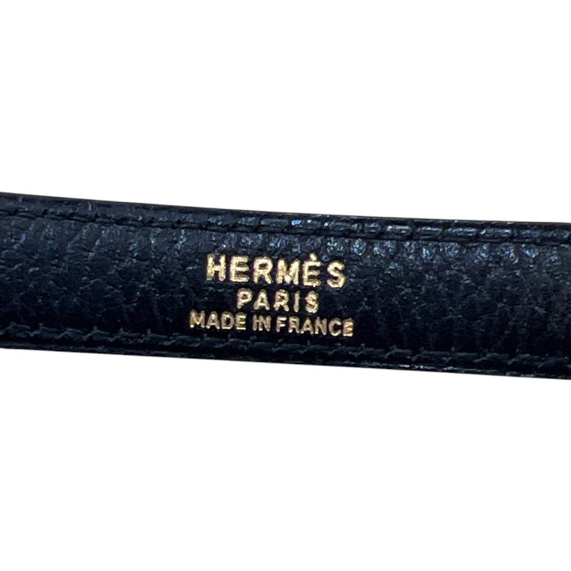エルメス HERMES ケリー32 外縫い 〇U刻 ブラック/GD金具 アルデンヌ レディース ハンドバッグ