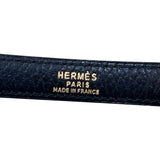 エルメス HERMES ケリー32 外縫い 〇U刻 ブラック/GD金具 アルデンヌ レディース ハンドバッグ