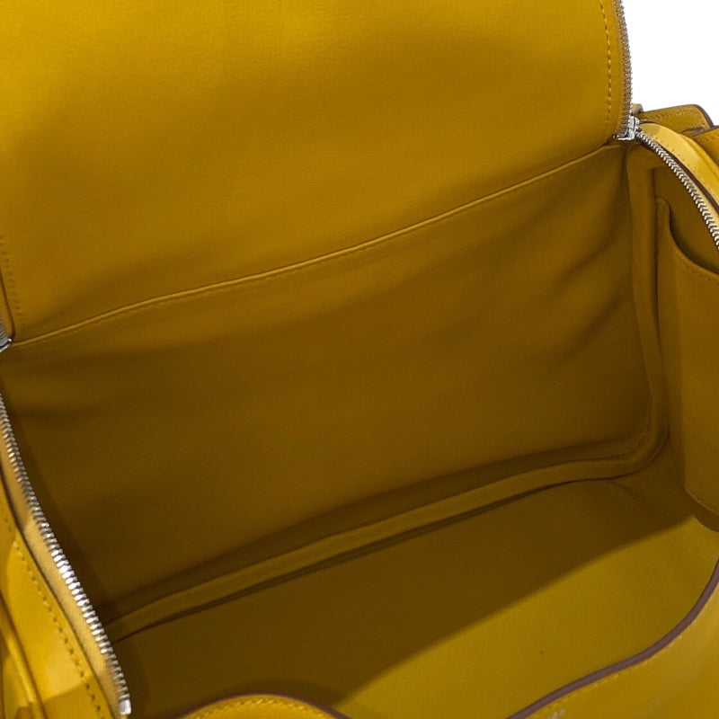 エルメス HERMES リンディ26　トレサージュ C刻印 ジョーヌアンブル/SV金具 スイフト レディース ショルダーバッグ