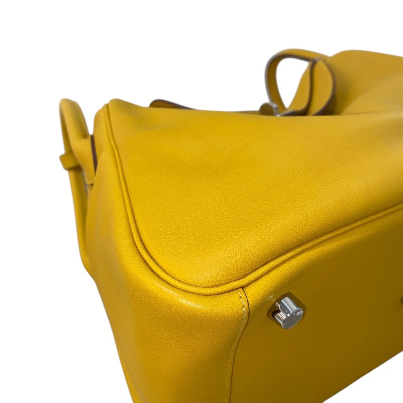 エルメス HERMES リンディ26　トレサージュ C刻印 ジョーヌアンブル/SV金具 スイフト レディース ショルダーバッグ
