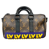 ルイ・ヴィトン LOUIS VUITTON キーポルXS M45788 ブラウン　イエロー モノグラムレザー ユニセックス ショルダーバッグ