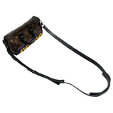 ルイ・ヴィトン LOUIS VUITTON キーポルXS M45788 ブラウン　イエロー モノグラムレザー ユニセックス ショルダーバッグ